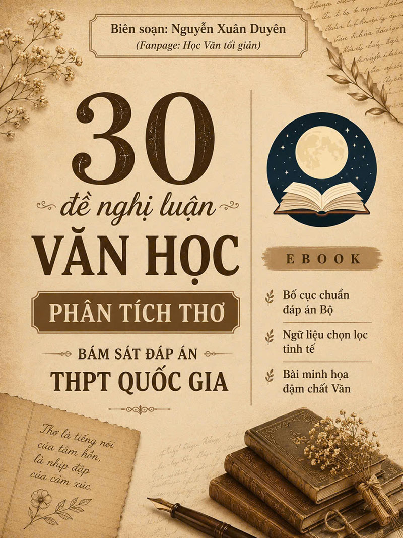 30 đề nghị luận văn học phân tích thơ
